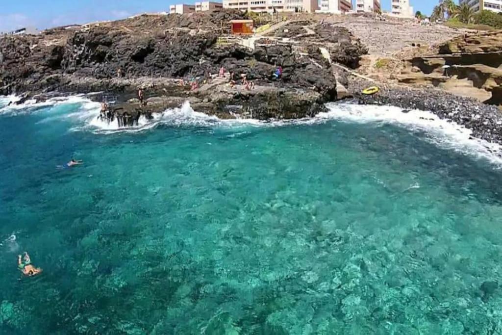 Amazing Seaview Balcon Del Mar Glass Veranda Costa Del Silencio Luaran gambar